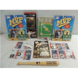 LOT 17 BASEBALL COLLECTIBLES: MCGWIRE 23KT CARD,