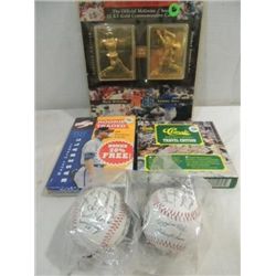 LOT 5 BASEBALL COLLECTIBLES: MCGWIRE & SOSA 23KT