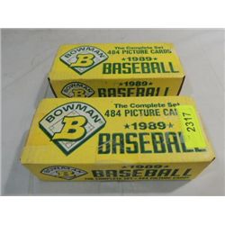 LOT 2 1989 BOWMAN BASEBALL PLAYER CARD FACTORY SET