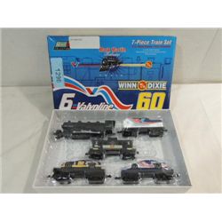 1997 REVELL DIE CAST METAL NASCAR 7 PC TRAIN SET