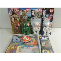 LOT 6 (4) TY MCDONALDS BEANIE BABY PACKS, PLATINUM