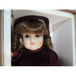 1981 GORHAM PORCELAIN DOLL & MUSIC BOX - STEPHANIE