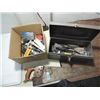 Image 1 : LARGE GROUP OF HAND TOOLS: CROSS CUT SAW, TOOL BOX