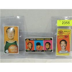 LOT 3 BASKETBALL PLAYER CARD: 70-71 WALT FRAZIER,