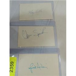 LOT 3 BASEBALL PLAYER AUTOGRAPHS: SPEIER, ANDERSON