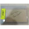 Image 2 : LOT 3 BASEBALL PLAYER AUTOGRAPHS: WRIGHT, WHITNEY,