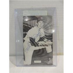 BASEBALL POSTAL CARD AUTOGRAPHED TED ABERNATHY NO