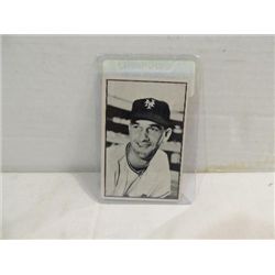 1953 BOWMAN #40 BASEBALL CARD LARRY JANSEN B&W