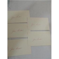 LOT 5 BASEBALL PLAYER AUTOGRAPH JIM LANDIS 3X5