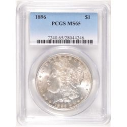 1896 MORGAN DOLLAR PCGS MS65