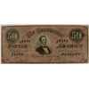 Image 1 : 1864 $50 CONFEDERATE STATES OF AMERICA NOTE FINE