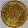 Image 1 : 1904  $20.00 LIBERTY GOLD, MS-63