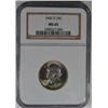 Image 1 : 1943-D WASHINGTON QUARTER, NGC MS-65 WHITE GEM