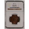 Image 1 : 1837 LARGE CENT NGC MS65 BN