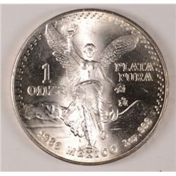 1986 1 OZT .999 FS MEXICO LIBERTAD