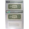 Image 2 : 2-1999 $1.00 NOTES 1- PMG 65 EPQ STAR NOTE & 1-66 PMG EPQ