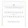 Image 3 : 2004 SQUARE 1/2 OZ KOOKABURRA AUSTRALIA PROOF BOX/COA