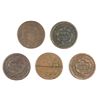 Image 2 : 5 PCS LOW GRADE LARGE CENTS 1856 AND OLDER