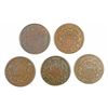 Image 1 : 5 PCS LOW GRADE TWO CENT 1871 AND OLDER