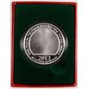 Image 2 : SEASONS GREETINGS WITH A FARM SCENE ON A ONE OUNCE .999 SILVER ROUND