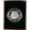 Image 2 : SEASONS GREETINGS WITH GARFIELD & ODIE SNOWMAN, ONE Oz. .999 SILVER ART ROUND