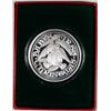 Image 1 : BABY'S FIRST CHRISTMAS, BEAUTIFUL ONE Oz .999  ART ROUND, WITH CAPSULE/GIFT BOX