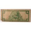 Image 2 : 1902 $5 NATIONAL DANVILLE, VA #9343 VG
