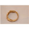 Image 4 : 14KT YELLOW GOLD NATURAL GOLDEN YELLOW SAPPHIRES AND DIAMOND BANGLE STYLE BRACELET. THE BRACELET IS