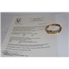 Image 6 : 14KT YELLOW GOLD NATURAL GOLDEN YELLOW SAPPHIRES AND DIAMOND BANGLE STYLE BRACELET. THE BRACELET IS