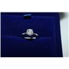 Image 1 : ONE LADIES WHITE GOLD FOUR CLAW DIAMOND RING, STAMPED 14KT. SET WITH ONE (1) ROUND BRILLIANT CUT