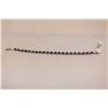Image 1 : ONE LADIES WHITE GOLD CLAW STYLE BLUE SAPPHIRE TENNIS STYLE, BRACELET STAMPED 10KT. SET WITH TWENTY
