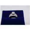 Image 1 : 14KT WHITE GOLD DIAMOND RING SET (2 PIECES) STAMPED 14KT, CENTER NATURAL DIAMOND OF APPROX.