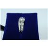 Image 2 : 14KT WHITE GOLD DIAMOND RING SET (2 PIECES) STAMPED 14KT, CENTER NATURAL DIAMOND OF APPROX.