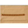 Image 3 : ONE 14KT YELLOW GOLD, CONTEMPORARY DESIGN, FLEXIBLE LINK BRACELET. THE BRACELET IS 15.80 MM WIDE