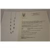 Image 4 : STAMPED 14KT WHITE GOLD SAPPHIRE NECKLACE. SAPPHIRE: 6.00 CARAT ITEM WEIGHT: 2.63 GRAMS