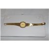 Image 7 : ONE LADY'S OMEGA 18KT YELLOW GOLD DIAMOND SET WRIST WATCH. THE WATCH HAS A SQUARE SHAPED CASE OF 22
