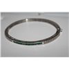 Image 4 : STERLING SILVER EMERALD DIAMOND BRACELET. STAMPED 925 SILVER, INCLUDES APPROX. 2.40 CT GEMSTONE