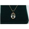 Image 2 : 14KT YELLOW GOLD CITRINE PENDANT NECKLACE. STAMPED 14K. NATURAL CITRINE: 6.10 CARAT