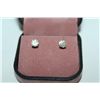 Image 1 : ONE PAIR OF YELLOW GOLD FOUR CLAW DIAMOND STUD EARRINGS, STAMPED 14KT, SET WITH TWO (2) ROUND