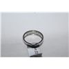 Image 3 : STAMPED 14KT WHITE GOLD DIAMOND RING. NATURAL BLACK DIAMONDS 0.40 CARAT, ROUND, CLARITY: NA