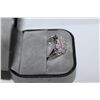 Image 2 : ONE LADIES 18KT WHITE GOLD HAND FASHIONED CUSTOM DESIGNED FLORAL STYLE DIAMOND RING. STAMPED 18KT