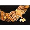 Image 2 : ONE LADIES HAND MADE CUSTOM DESIGNED NATURAL WIDE AMBER NECKLACE WITH, HONEY GOLDEN BEAD SHAPE