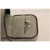 Image 2 : ONE LADIES STERLING SILVER CUSTOM MADE THREE STONE DIAMOND RING. ONE (1) ROUND BRILLIANT CUT