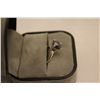 Image 2 : 10KT WHITE GOLD DIAMOND RING, STAMPED 10K, SET WITH ONE NATURAL BLACK DIAMOND. 1.75 CARAT ROUND
