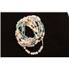 Image 2 : ONE LARGE VARIOUS LENGTH'S OF LINK FANCY BEAD, SHAPE COMBINED WITH STERLING SILVER FANCY BEAD.