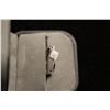 Image 2 : 14KT WHITE GOLD DIAMOND RING. STAMPED 14K, SET WITH NATURAL DIAMONDS 0.24 CARAT. ROUND AND BAGETTE