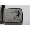Image 2 : ONE LADIES STERLING SILVER BLUE SAPPHIRE CLAW STYLE RING. STAMPED .925 SET WITH, SIX (6) OVAL SHAPE