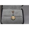 Image 2 : ONE YELLOW GOLD LADIES HAND FASHIONED OPAL AND WHITE STONE PENDANT, STAMPED 14KT SET WITH ONE PEAR