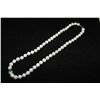 Image 1 : 14KT WHITE GOLD SWAROVSKI PEARL NECKLACE. NATURAL PEARL, MEDIUM LUSTER, MODERATELY BLEMISHED. INCL.