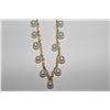 Image 2 : 14KT YELLOW GOLD NATURAL PEARL NECKLACE. NATURAL PEARL-FRESHWATER, SLIGHT BLEMISHES/HIGH LUSTER,